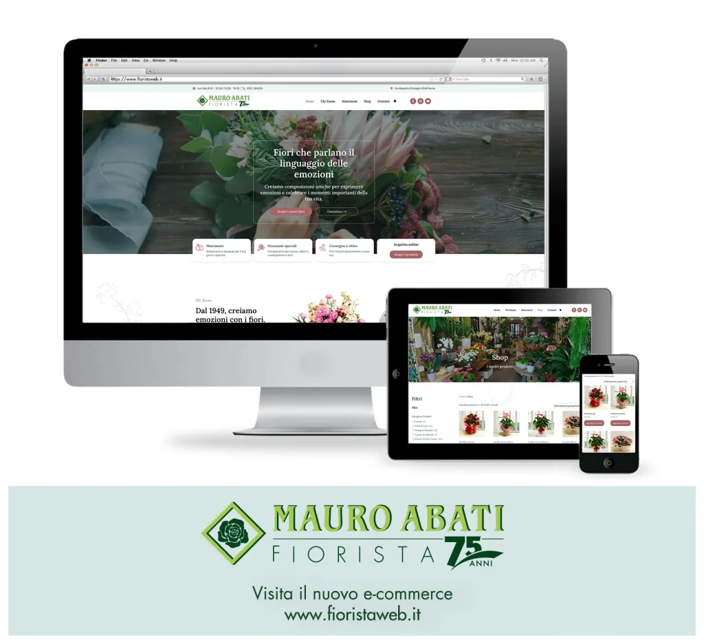 Mauro Abati fiorista sito e-commerce